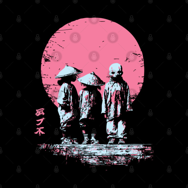 Mysterious Yokai Spirits Under a Pink Moon by TuncGK