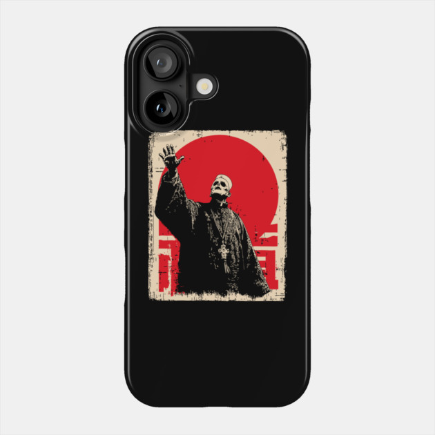 Creepy Waving Prophet Retro Japanese Horror Design Phone Case by TuncGK