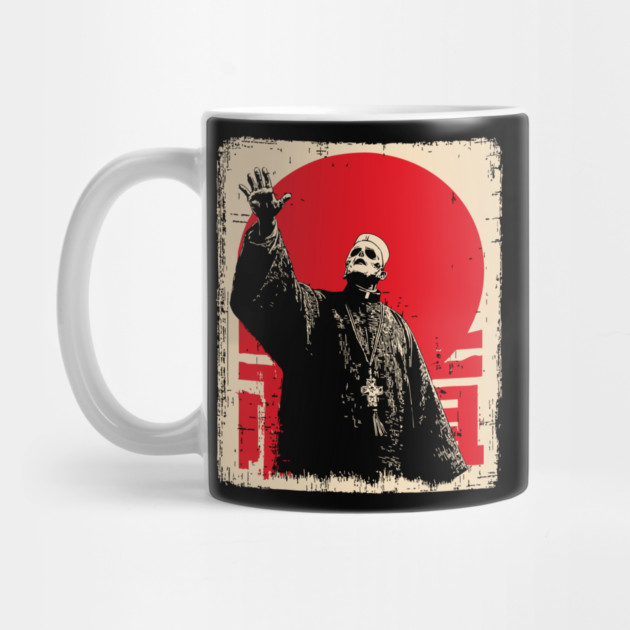 Creepy Waving Prophet Retro Japanese Horror Design by TuncGK
