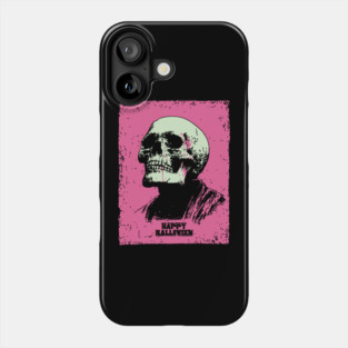 Happy Halloween Skull Vintage Ukiyo-e Graphic Phone Case