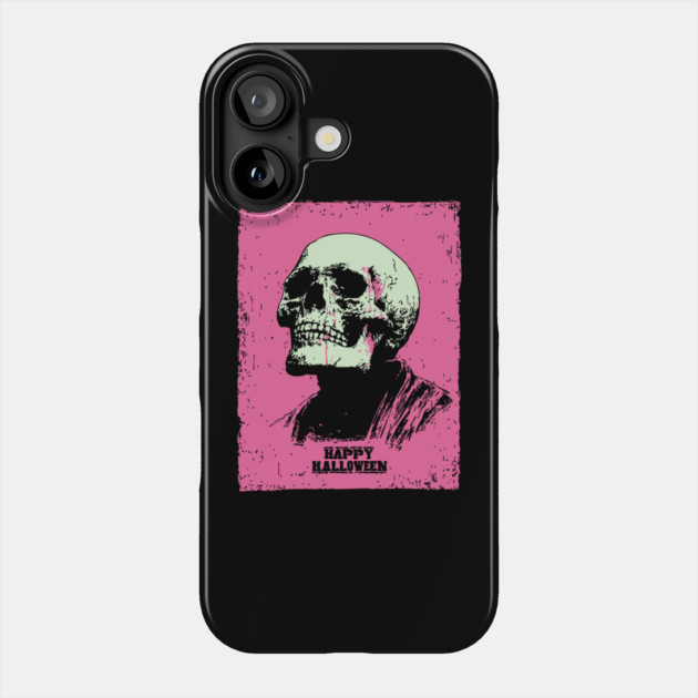 Happy Halloween Skull Vintage Ukiyo-e Graphic Phone Case by TuncGK