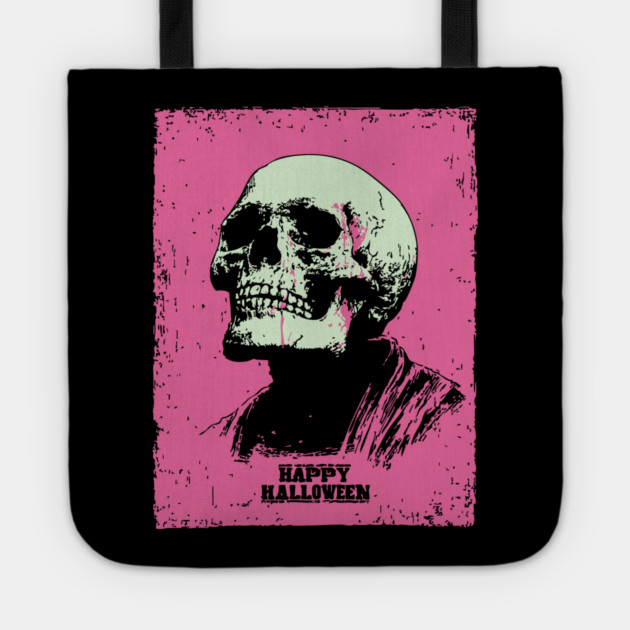 Happy Halloween Skull Vintage Ukiyo-e Graphic Tote by TuncGK