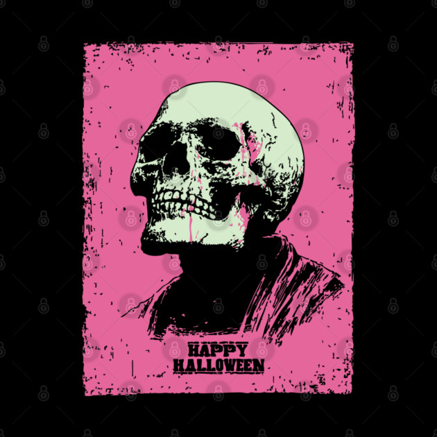 Happy Halloween Skull Vintage Ukiyo-e Graphic by TuncGK