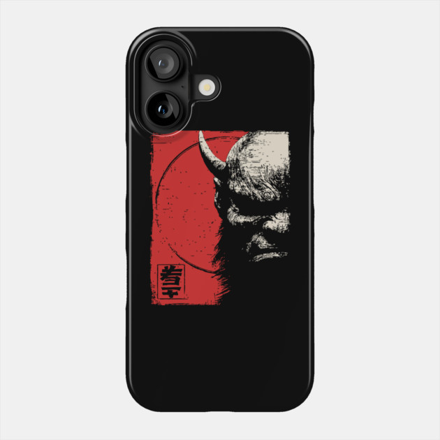 Menacing Oni Demon Japanese Folklore Ukiyo-e Art Phone Case by TuncGK