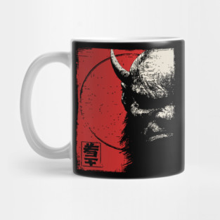 Menacing Oni Demon Japanese Folklore Ukiyo-e Art Mug