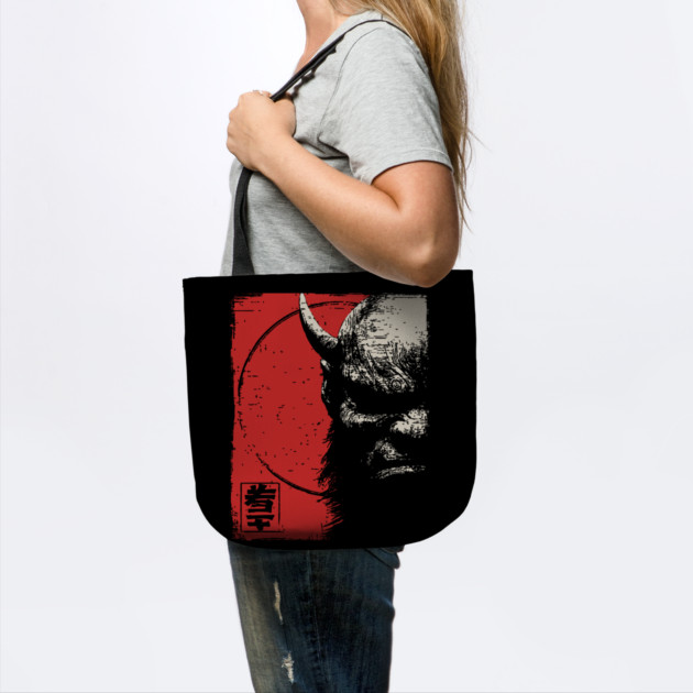 Menacing Oni Demon Japanese Folklore Ukiyo-e Art by TuncGK