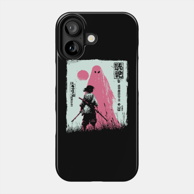 Samurai Warrior Versus Yokai Ghost Ukiyo-e Art Phone Case by TuncGK