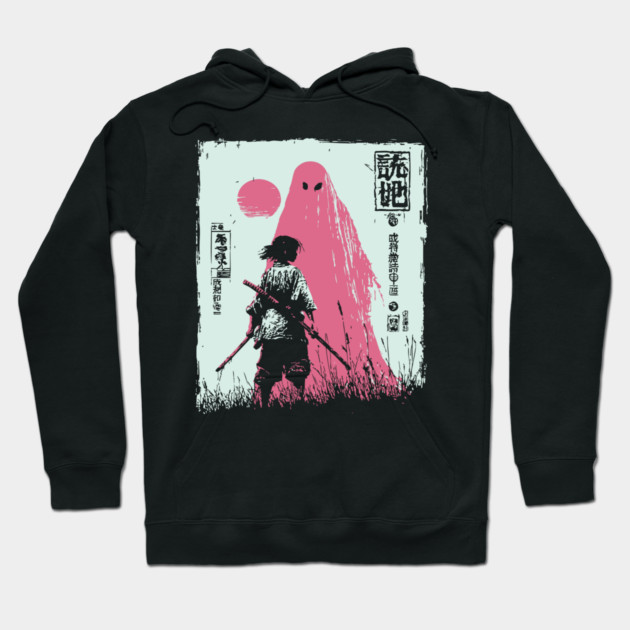 Samurai Warrior Versus Yokai Ghost Ukiyo-e Art Hoodie by TuncGK