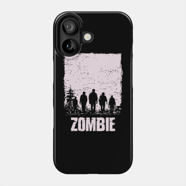 Zombie Apocalypse Horde Vintage Japanese Poster Art Phone Case by TuncGK