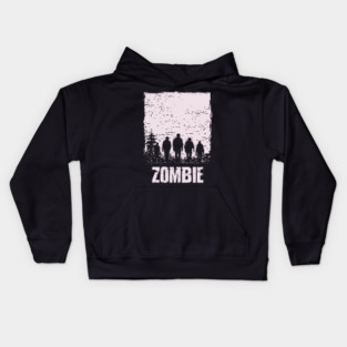 Zombie Apocalypse Horde Vintage Japanese Poster Art Kids Hoodie