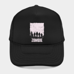 Zombie Apocalypse Horde Vintage Japanese Poster Art Hat