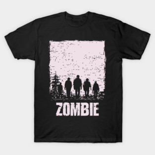 Zombie Apocalypse Horde Vintage Japanese Poster Art T-Shirt