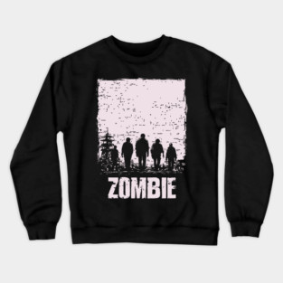 Zombie Apocalypse Horde Vintage Japanese Poster Art Crewneck Sweatshirt