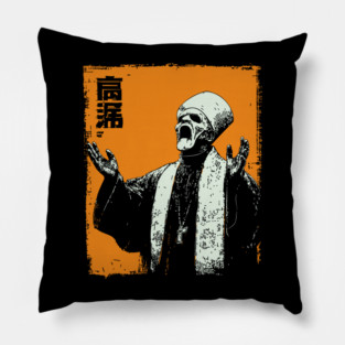 Zombie Cult Leader Japanese Ukiyo-e Horror Art Pillow