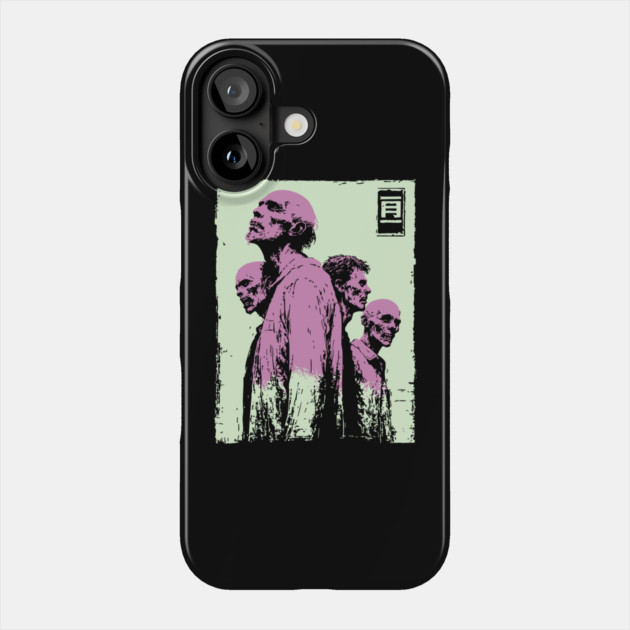 Aesthetic Zombie Horde in Pink Ukiyo-e Pop Art Phone Case by TuncGK