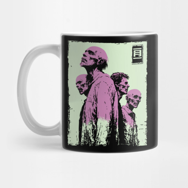 Aesthetic Zombie Horde in Pink Ukiyo-e Pop Art by TuncGK