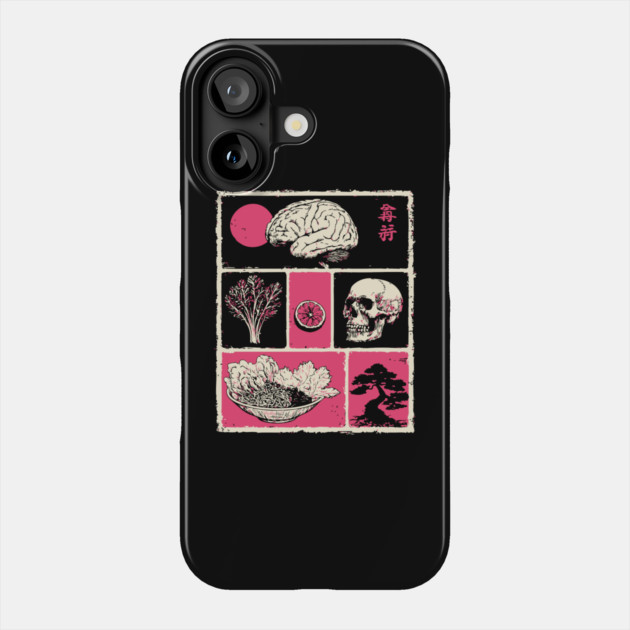 Macabre Anatomy Panels Japanese Manga Horror Art Phone Case by TuncGK