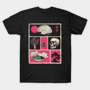 Macabre Anatomy Panels Japanese Manga Horror Art T-Shirt