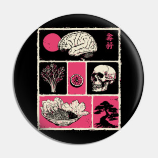 Macabre Anatomy Panels Japanese Manga Horror Art Pin