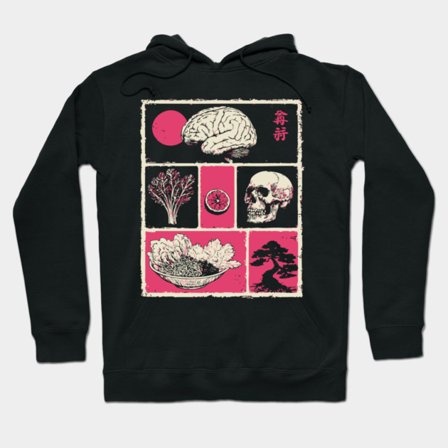 Macabre Anatomy Panels Japanese Manga Horror Art Hoodie by TuncGK