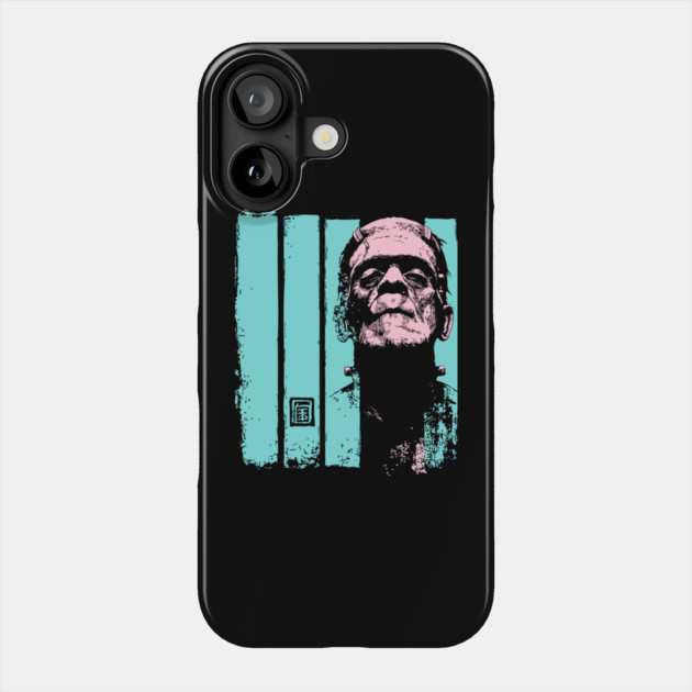 Intense Frankenstein Monster Ukiyo-e Horror Portrait Phone Case by TuncGK