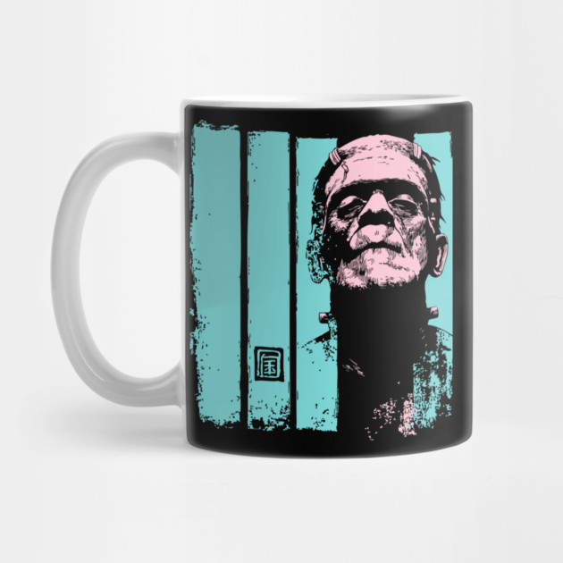 Intense Frankenstein Monster Ukiyo-e Horror Portrait by TuncGK