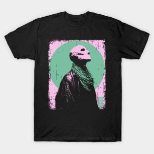 Zen Skeleton Monk Meditating Ukiyo-e Pop Art T-Shirt
