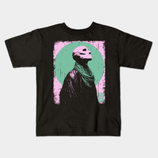 Zen Skeleton Monk Meditating Ukiyo-e Pop Art Kids T-Shirt
