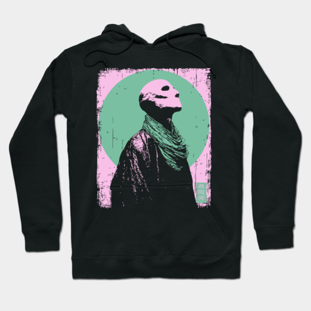 Zen Skeleton Monk Meditating Ukiyo-e Pop Art Hoodie by TuncGK