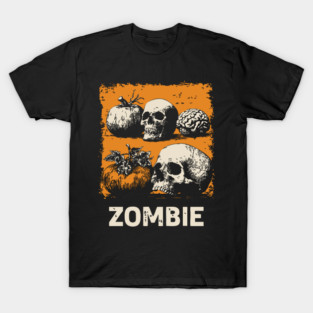 Zombie Horror Still Life Vintage Halloween Art T-Shirt