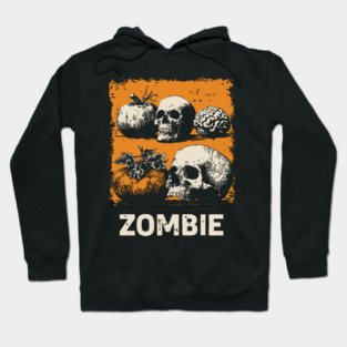Zombie Horror Still Life Vintage Halloween Art Hoodie