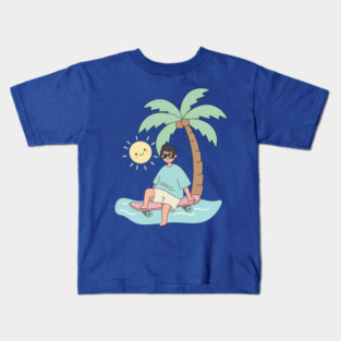 Summer Skateboard Surf Kids T-Shirt