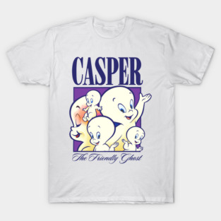 Casper the Friendly Ghost Classic Cartoon Design | Retro Halloween Art T-Shirt