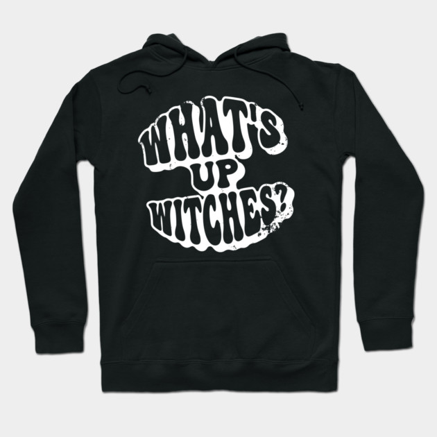What’s Up Witches? Funny Retro Vintage Grunge Halloween Hoodie by Butter Creative