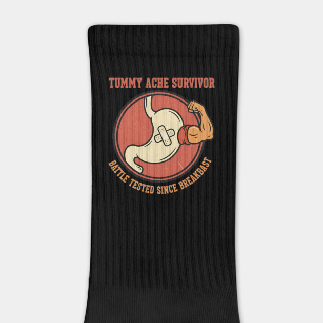 Tummy Ache Survivor – Battle Tested Since Breakfast | Funny Digestive Humor by ArtistTee ⭐⭐⭐⭐⭐