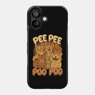 Peepee Poopoo Meme Cat Humor Absurdist Internet Shitpost Chaotic Funny Phone Case