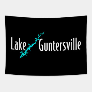 Minimalist Lake Guntersville Alabama Tapestry