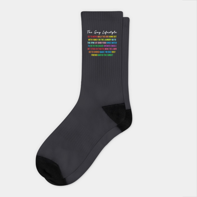 The Gay Lifestyle Socks by Charles's Store 8
