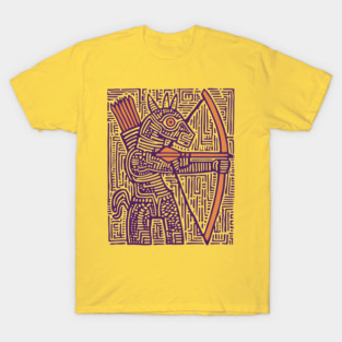 Greek Mythology Centaur Archer Folk Art T-Shirt