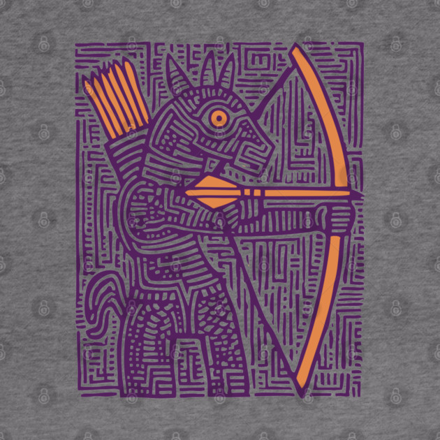 Greek Mythology Centaur Archer Folk Art by TuncGK