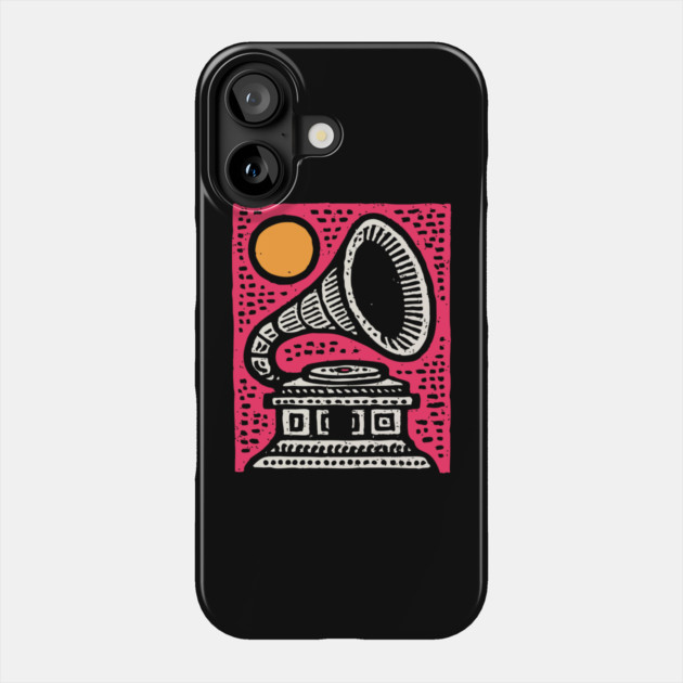 Vintage Gramophone Music - Vibrant Pop Art Design Phone Case by TuncGK