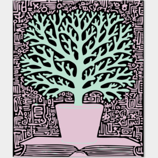 Tree of Knowledge From Book Folk Art Posters and Art