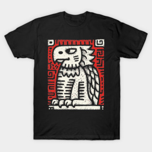Ancient Griffin Crest Woodcut T-Shirt