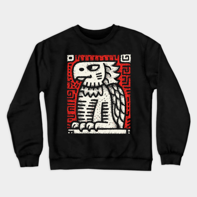 Ancient Griffin Crest Woodcut Crewneck Sweatshirt by TuncGK