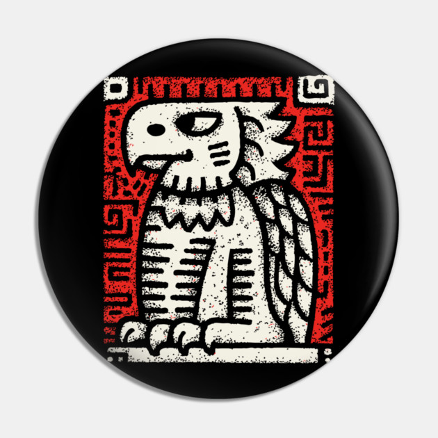 Ancient Griffin Crest Woodcut Pin by TuncGK