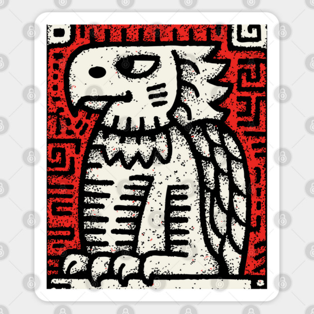 Ancient Griffin Crest Woodcut Sticker by TuncGK