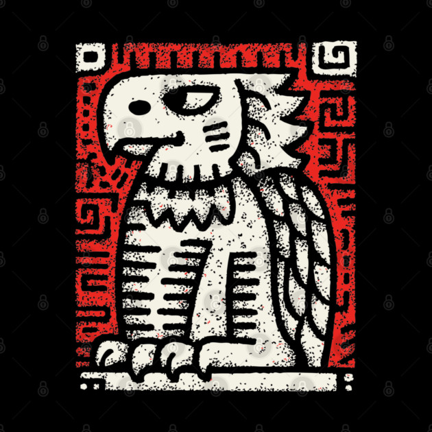 Ancient Griffin Crest Woodcut by TuncGK