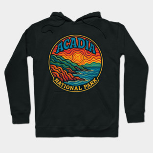 Acadia National Park Trippy Hoodie