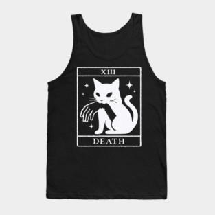 Tarot Card  Cat,Tarot Death Tank Top