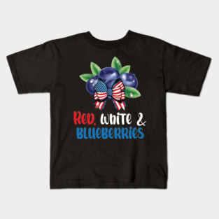 Funny Fourth of July Berry Lover Tee – Red White And Blueberries Kids T-Shirt